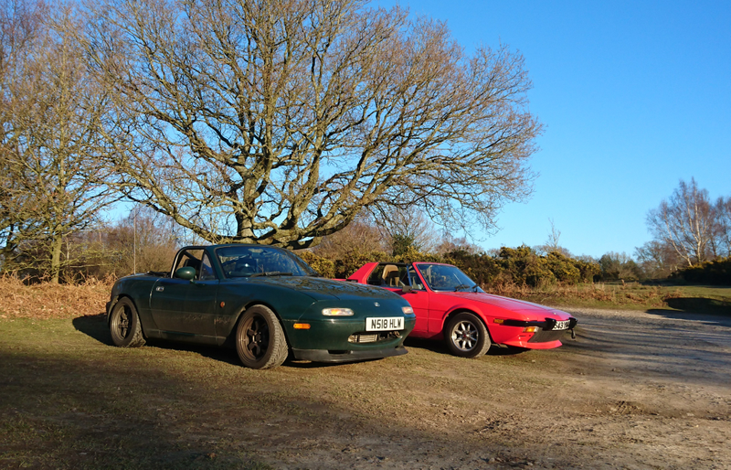 Illustration for article titled Took the X1/9 for a countryside blast with my mate's turbo 5